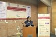 The author presenting her research on Islam and organ donation at India’s premier management institute, IIM Ahmedabad.